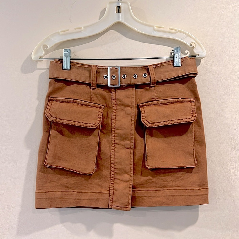🔥LOVEGEN Brown Women's Skirt with Pockets🔥